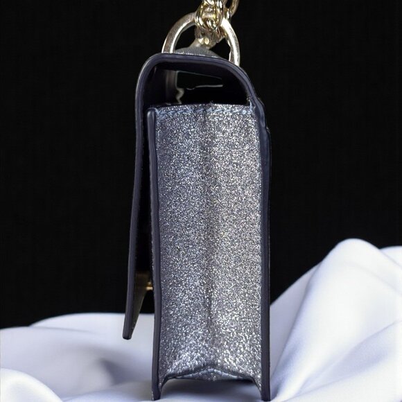 Kate Spade Storybook Lining Glitter Burgess Court Convertible Crossbody Bag - Picture 6 of 17